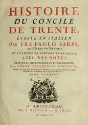 Cover of: Histoire du Concile de Trente by Paolo Sarpi