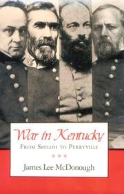 War in Kentucky by James L. McDonough