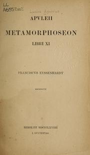 Metamorphoses by Apuleius, Werner Krenkel