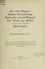 Cover of: Werke by Friedrich Nietzsche