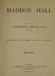 Cover of: Haddon Hall