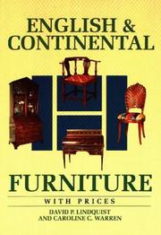 Cover of: English and continental furniture, with prices by David P. Lindquist
