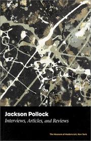 Cover of: Jackson Pollock: interviews, articles, and reviews