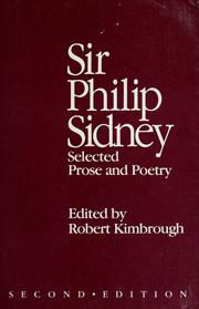 Sir Philip Sidney : selected prose and poetry