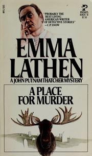Cover of: A place for murder