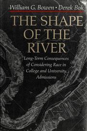 Cover of: The shape of the river by William G. Bowen