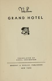 Cover of: Grand Hotel