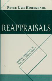 Cover of: Reappraisals by Peter Uwe Hohendahl