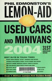 Cover of: Lemon-aid used cars and minivans by Louis-Philippe Edmonston