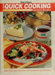 Cover of: Taste of home's 2002 quick cooking annual recipes