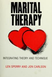 Cover of: Marital therapy by Len Sperry