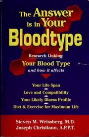 Cover of: The answer is in your bloodtype