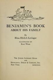 Cover of: Benjamin's book about his family