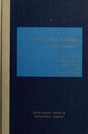 Cover of: Administering research and development by Charles D. Orth