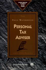 Cover of: The Price Waterhouse personal tax adviser by Price Waterhouse (Firm)