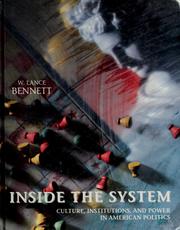 Cover of: Inside the system by W. Lance Bennett