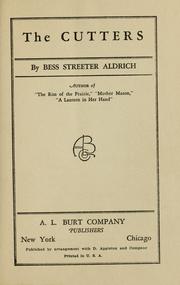 Cover of: The Cutters by Bess Streeter Aldrich