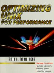 Cover of: Optimizing UNIX for performance