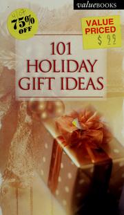 Cover of: 101 Holiday Gift Ideas (Valuebooks)