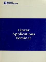 Cover of: Linear applications seminar