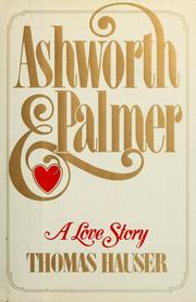 Cover of: Ashworth & Palmer by Thomas Hauser