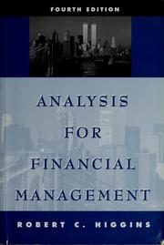 Cover of: Analysis for financial management by Robert C. Higgins