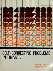 Cover of: Self-correcting problems in finance