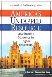 Cover of: America's Untapped Resource: Low-Income Students in Higher Education