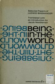 Cover of: Being-in-the-world by Ludwig Binswanger
