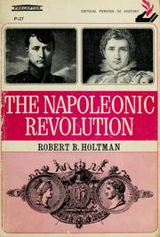 Cover of: The Napoleonic revolution