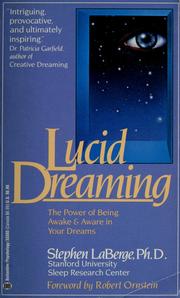 Cover of: Lucid dreaming