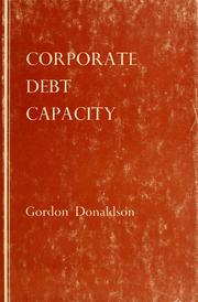 Cover of: Corporated debt capacity