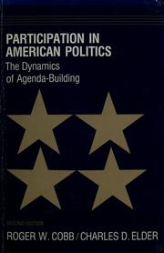 Cover of: Participation in American politics: the dynamics of agenda-building