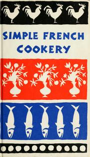 Cover of: Simple French cookery