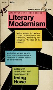Cover of: Literary modernism