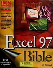Cover of: Excel 97 bible by John Walkenbach