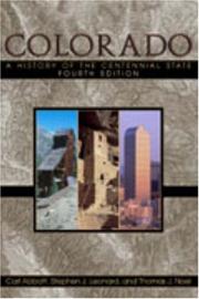Cover of: Colorado: a history of the centennial state