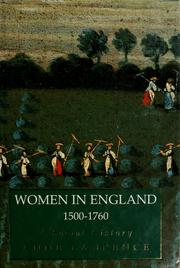 Women in England 1500-1760 : a social history