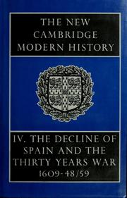 The decline of Spain and the Thirty Years War, 1609-48/49 by J. P. Cooper
