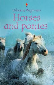 Cover of: Horses and Ponies (Usborne Beginners)