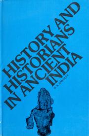 Cover of: History and historians in ancient India by Dilip Kumar Ganguly