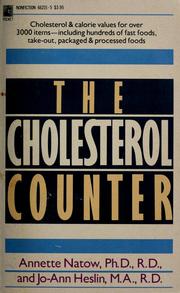 Cover of: The cholesterol counter by Annette B. Natow