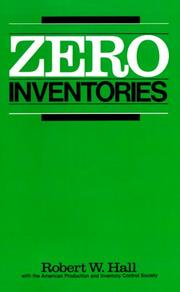 Cover of: Zero inventories
