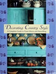 Cover of: Decorating country style