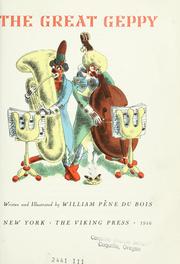 Cover of: The great Geppy by William Pène Du Bois