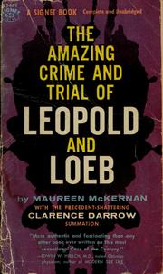 Cover of: The amazing crime and trial of Leopold and Loeb by Maureen McKernan 
