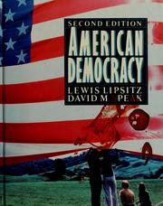 Cover of: American democracy by Lewis Lipsitz
