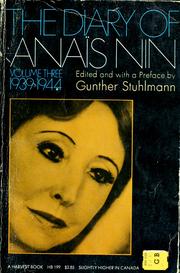 Cover of: The diary of Anaïs Nin.