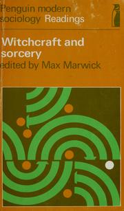 Cover of: Witchcraft and sorcery: selected readings