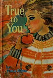 Cover of: True to you.